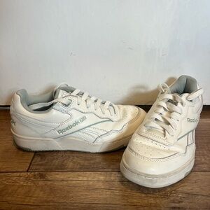 Reebok BB 4000 II Classic White and Green Sneakers